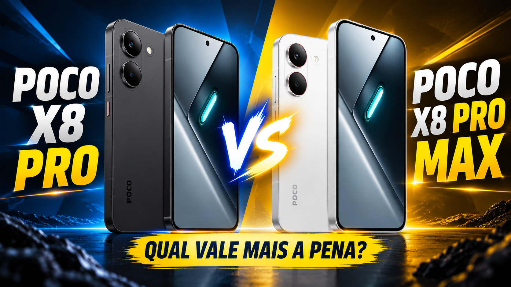 POCO X8 Pro vs POCO X8 Pro Max: comparação dos celulares Xiaomi em 2026
